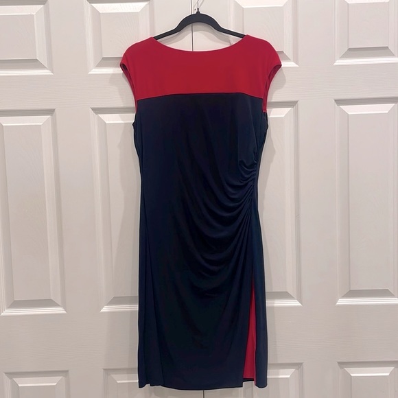 Ralph Lauren Dresses & Skirts - Ralph Lauren navy and red stretch dress Size 12 E20